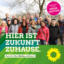 Flyer zur Kommunalwahl, Grüne Rheinstetten
